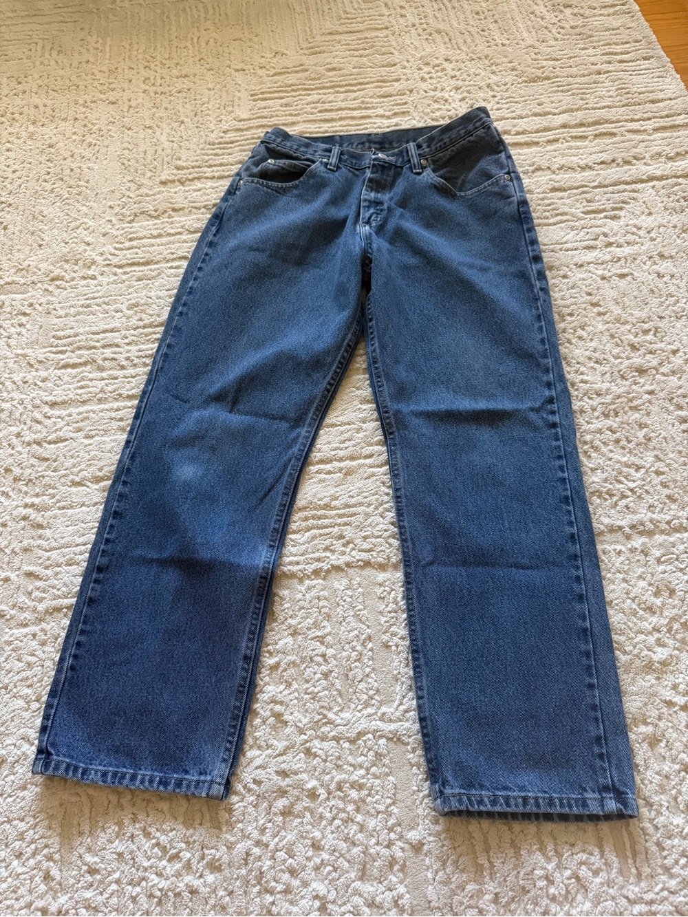 Wrangler Classic Men's Straight-Leg Jeans in Dark Blue